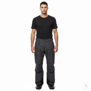 Helix Mens Black Snowboard Cargo Pants Adjustable Waist Drawstring Hem Sz XL